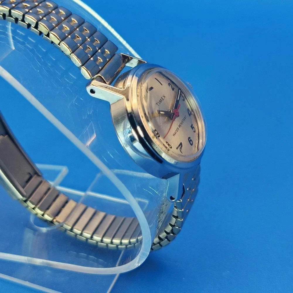 Vintage 1976 Timex Mechanical Manual Wind‎ 24mm Women's Watch Fully Restored